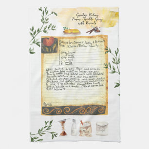 Toallas de té de Heirloom de receta