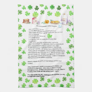 Toallas de té de la herencia de la receta