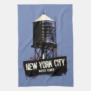 Toallas de té de la torre de agua de New York Cit