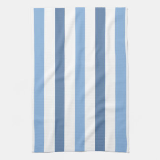 Toallas de té de las rayas azules
