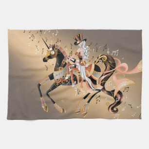Toallas de té mecánicas Steampunk para caballos y