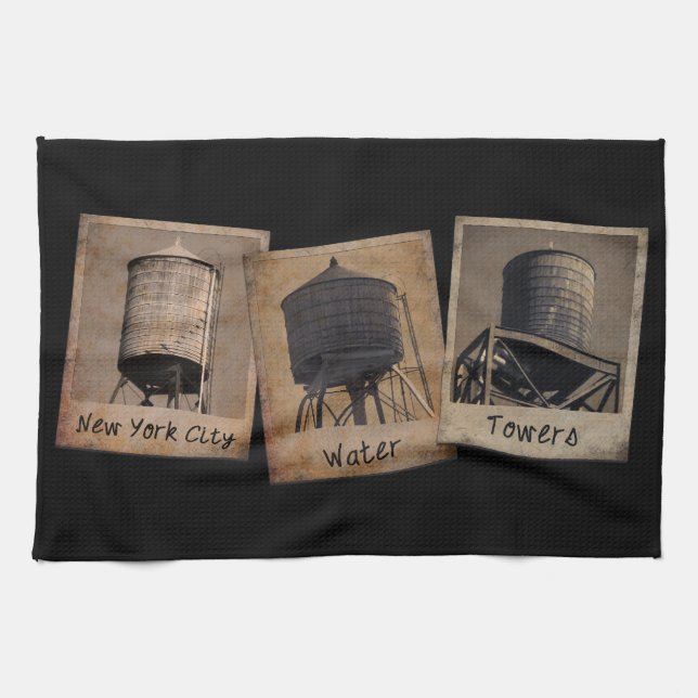 Toallas de té para las duchas de agua de la ciudad (Horizontal)