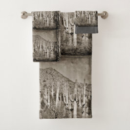 Toallas del cuarto de baño del Saguaro de Tontos