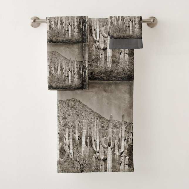 Toallas del cuarto de baño del Saguaro de Tontos (In situ)