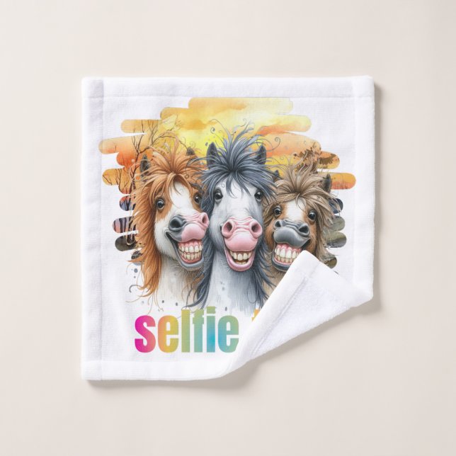 Toallas,horse meme – funny horses on a selfie (Toallita)