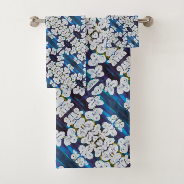 Toallas Orquídeas Pinstripes (In situ)