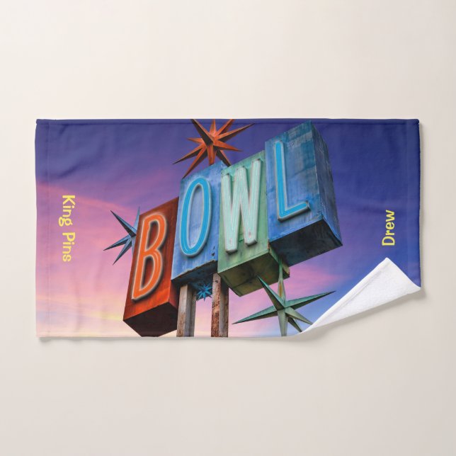 Toallas personalizadas para el equipo de bolos Kin (Toalla de mano)