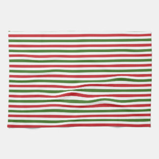 Toallas rojas y verdes para navidades