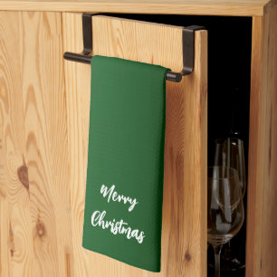 Toallas verdes de cocina para navidades