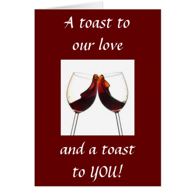 TOAST DE VINO A NUESTRO AMOR/SALIDA A "TÚ" (Frente)