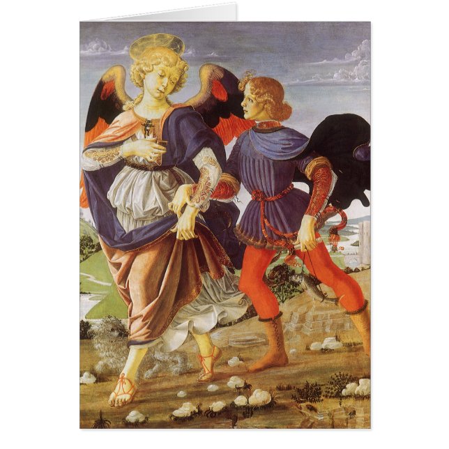 Tobias y el ángel de Andrea del Verrocchio (Frente)