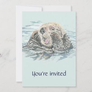 tobogán acuático, invitación a fiesta de cumpleaño