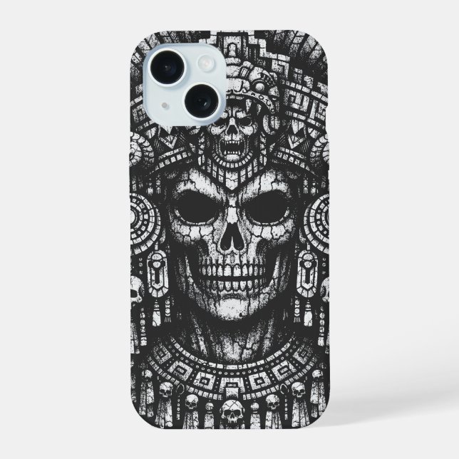 Tocado de cráneo azteca de BurnsInHell (Reverso )