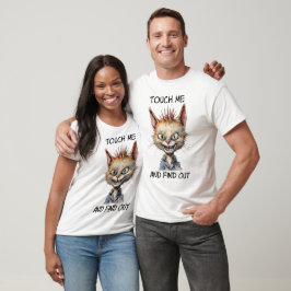 Tócame y descubre camiseta de gatos