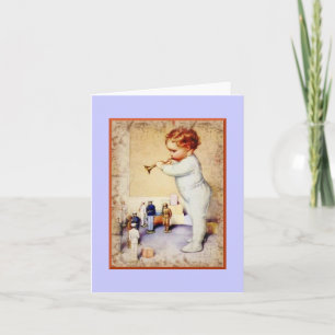 Tocando mi tarjeta de nota de la bocina