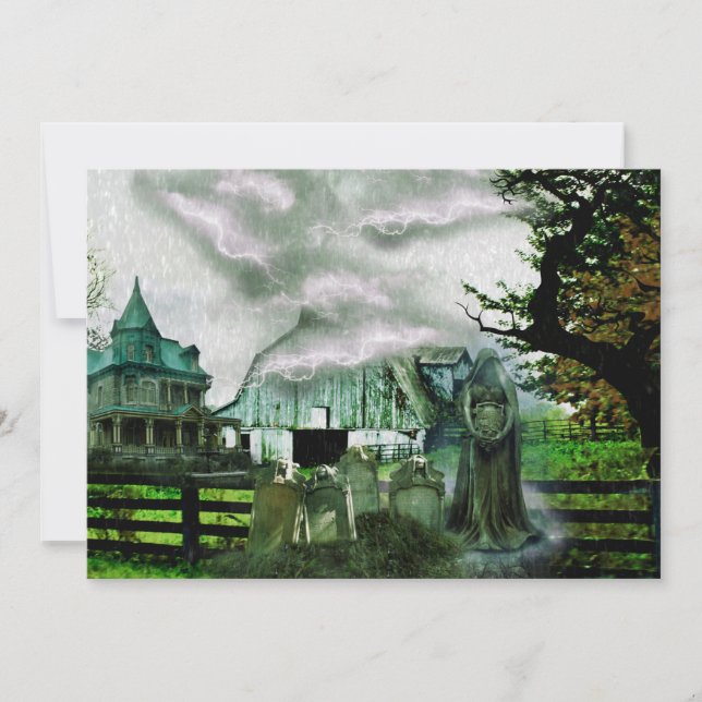 *~* Tocante Bolts Lightneing House HALLOWEEN CARTA (Anverso)