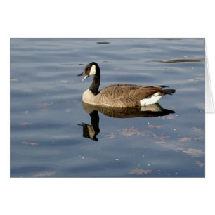 Tocar la bocina la tarjeta del ganso