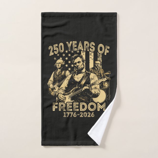 Tocar la guitarra 4 de julio 250 aniversario (Toalla de mano)