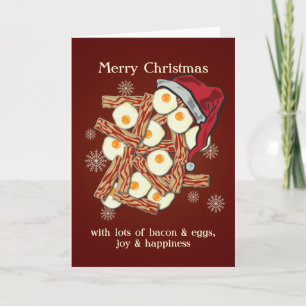 Tocino y Felices Navidad de los huevos