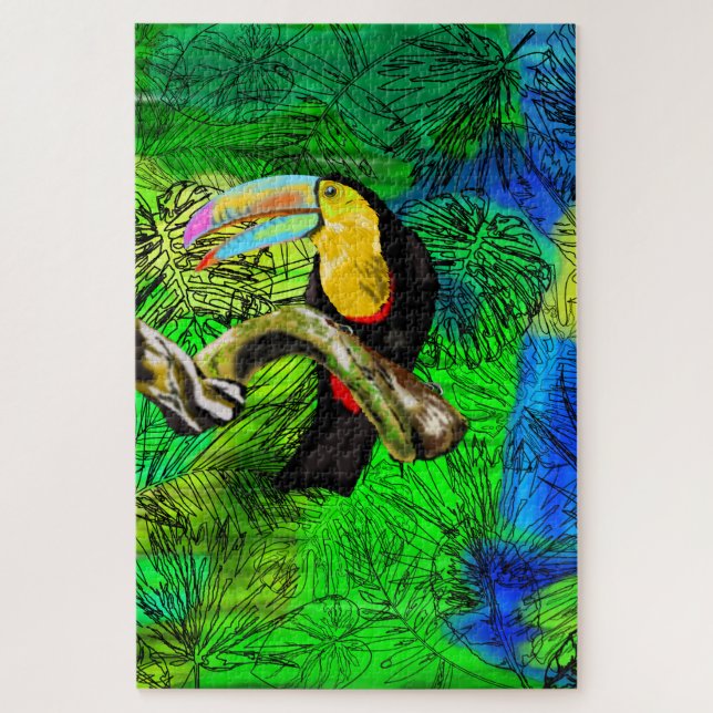 Toco del rompecabezas del rompecabezas del pájaro  (Vertical)