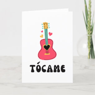 Tócome, Pun musical español, tarjeta de saludo