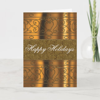 Toda esa tarjeta de Navidad purpurinas del oro