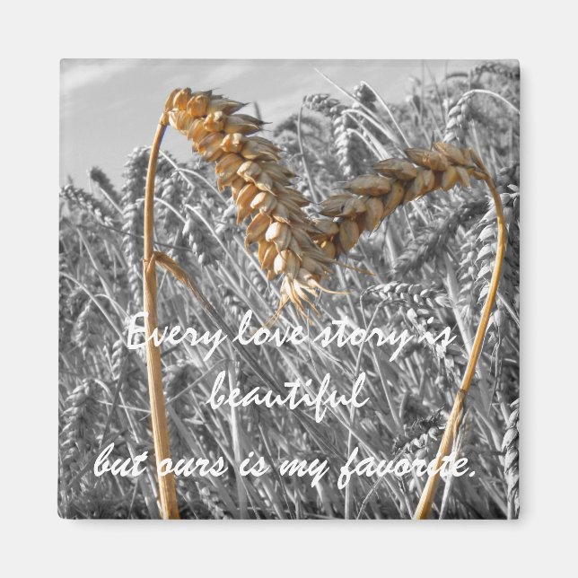 Toda historia de amor es un hermoso imán de citas (Frente)