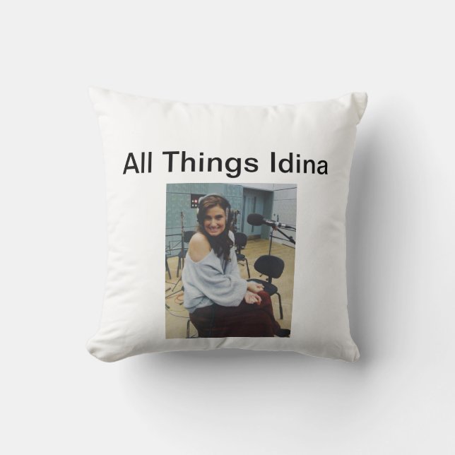 Toda la almohada de tiro de Idina de las cosas 16 (Anverso)