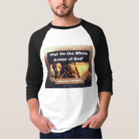 Toda la armadura de Dios - camiseta de 3/4 de long