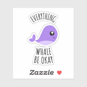 Toda la ballena esté bien Pegatina