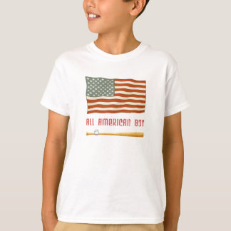 Toda la camiseta americana de la bandera del