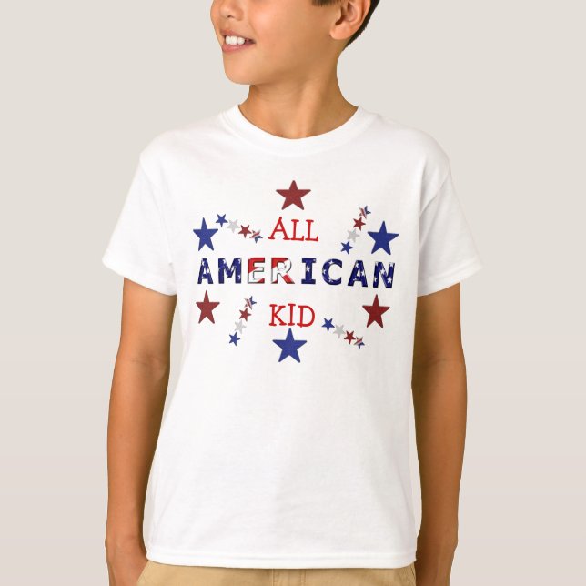 TODA LA CAMISETA AMERICANA DEL NIÑO (Anverso)