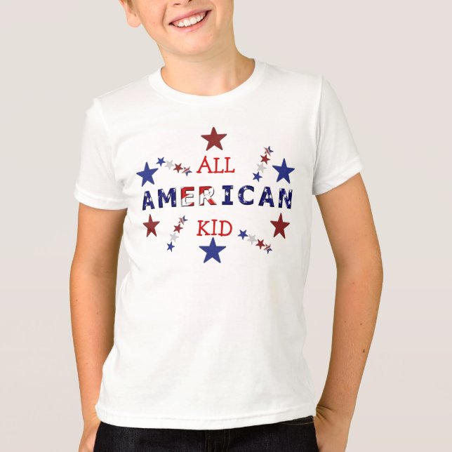 TODA LA CAMISETA AMERICANA DEL NIÑO (Anverso)