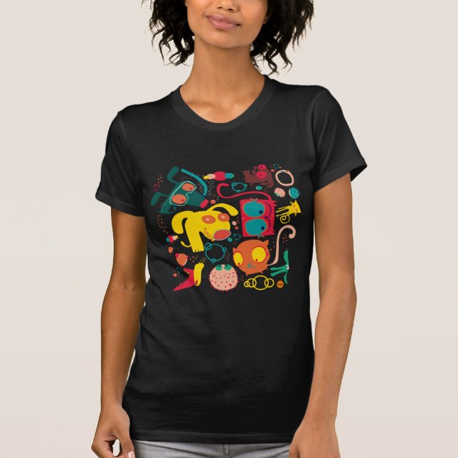 Toda la camiseta de Aleloop de los animales (Anverso)