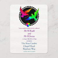Toda la invitación a la boda gay arcoiris