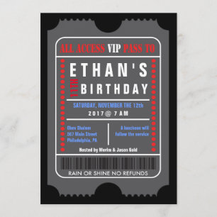 TODA LA invitación del CUMPLEAÑOS del PASO del VIP