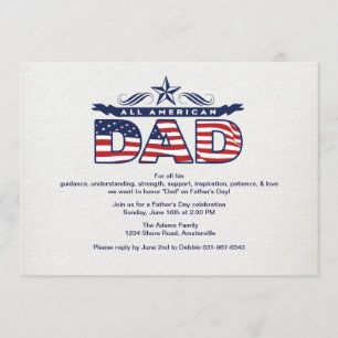 Toda la invitación del Día del Padre Americano