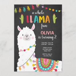 Toda la llama de la diversión invitación de cumple