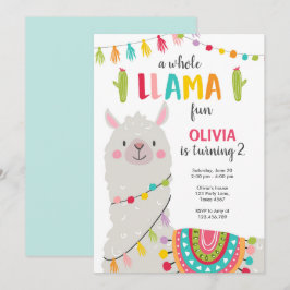 Toda la llama de la diversión invitación de cumple