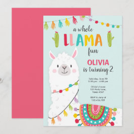 Toda la llama de la diversión invitación de cumple