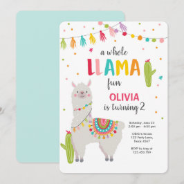 Toda la llama de la diversión invitación de cumple