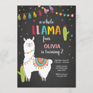 Toda la llama de la diversión invitación de cumple