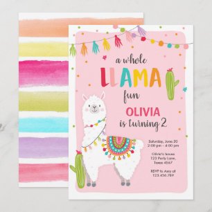 Toda la llama de la diversión invitación de cumple