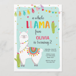 Toda la llama de la diversión invitación de cumple