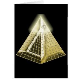 Toda la tarjeta de la pirámide del ojo que ve