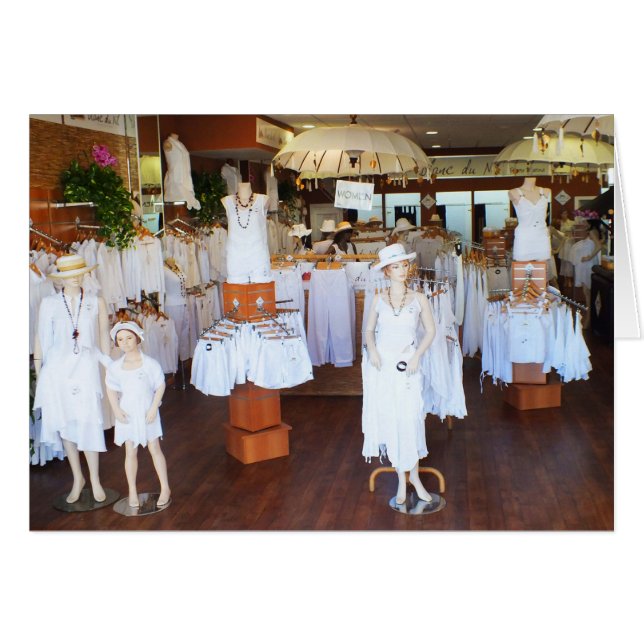 Toda la tarjeta de moda blanca (Anverso (Horizontal))