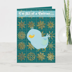 Toda la tarjeta de Navidad del gorjeo