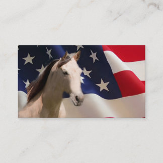 Toda la tarjeta de visita americana del caballo