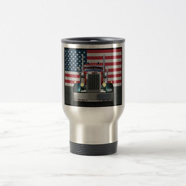 Toda la taza americana del viaje de Peterbilt (Centro)