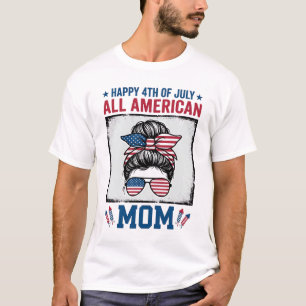 Toda Mamá Americana Diseño de Camiseta Vintage 4 d